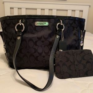 Coach Purse & Matching Wristlet